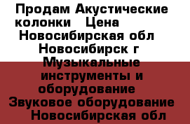 Продам Акустические колонки › Цена ­ 4 500 - Новосибирская обл., Новосибирск г. Музыкальные инструменты и оборудование » Звуковое оборудование   . Новосибирская обл.